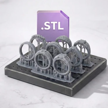 plik produkcyjny STL biżuteria 3D model gotowy do druku i odlewu